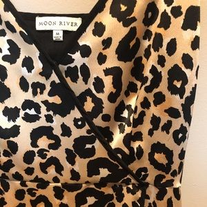 Moon River Leopard print dress